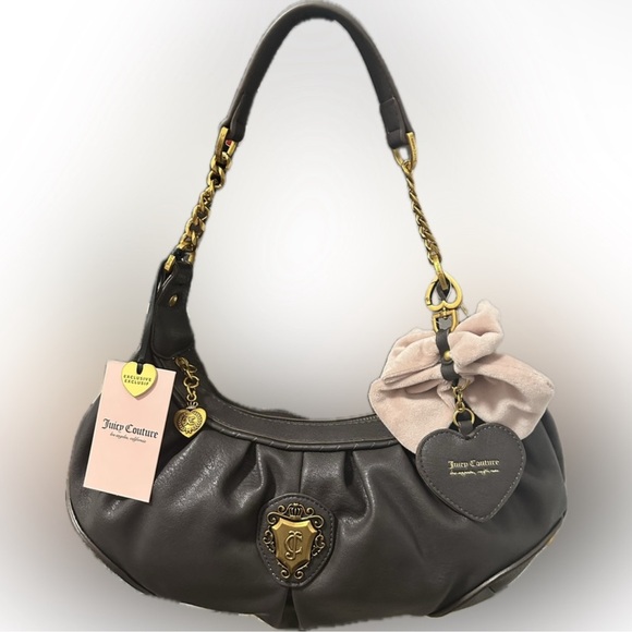 Juicy Couture Handbags - Juicy Couture Romance Hobo Shoulder Bag | Chocolate Brown